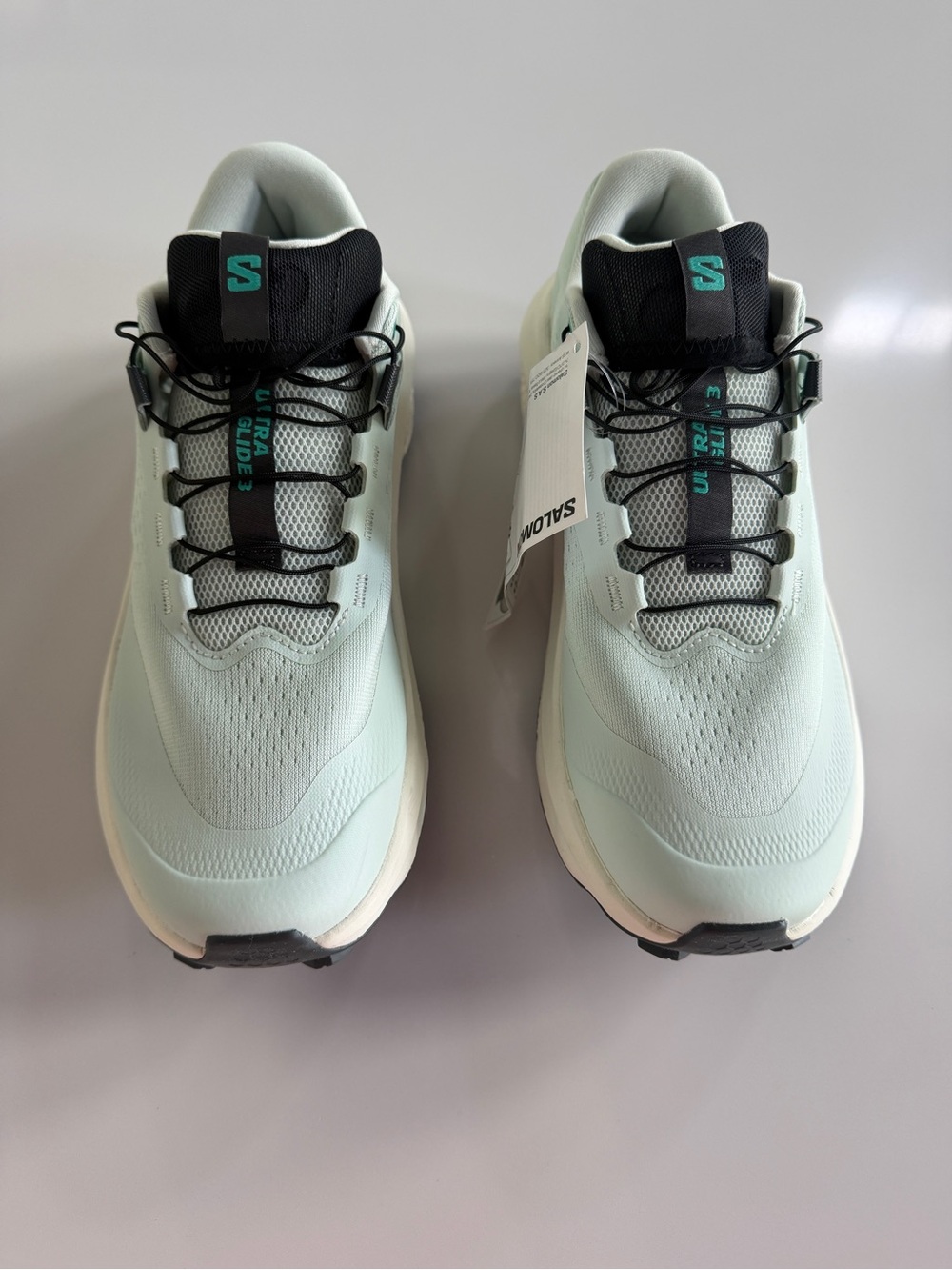 Salomon Light Aqua and Black Women's Trail Runners